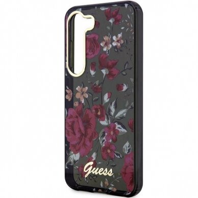 Dėklas Guess Flower GUHCS23SHCFWSA Samsung Galaxy S23 S911 Žalias 5