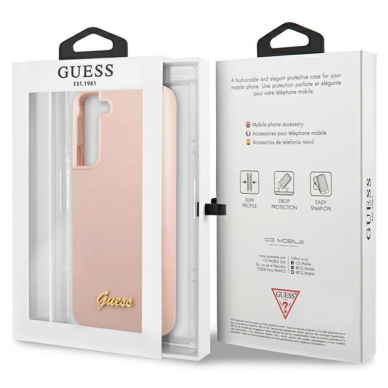 Dėklas Guess GUHCS23SLSLMGPP Samsung Galaxy S23 Rožinis 5