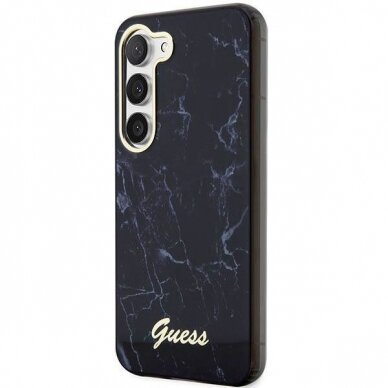 Dėklas Guess Marble GUHCS23SPCUMAK Samsung Galaxy S23 S911 Juodas 1