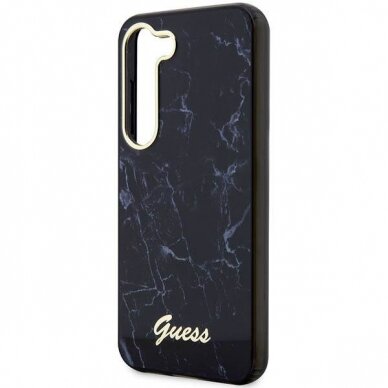 Dėklas Guess Marble GUHCS23SPCUMAK Samsung Galaxy S23 S911 Juodas 5