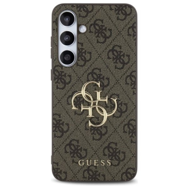 Dėklas Guess GUHCS24FE4GMGBR S24 FE S721 Rudas/Rudas hard 4G Big Metal Logo 2