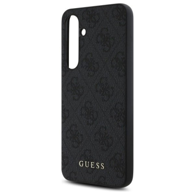 Dėklas Guess GUHCS24FEG4GFGR S24 FE S721 gray/gray hard 4G Metal Gold Logo 5