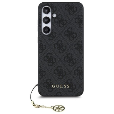 Dėklas Guess GUHCS24FEGF4GGR S24 FE S721 gray/gray hard 4G Charms Collection 2