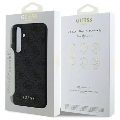 Dėklas Guess GUHCS24FEGF4GGR S24 FE S721 gray/gray hard 4G Charms Collection 7