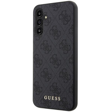 Dėklas Guess 4G Metal Gold Logo GUHCSA14G4GFGR Samsung Galaxy A14 Pilkas 1