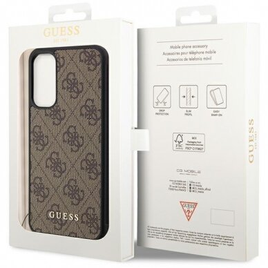 Dėklas Guess 4G Charms Collection GUHCSA34GF4GBR Samsung Galaxy A34 5G A346 Rudas 7