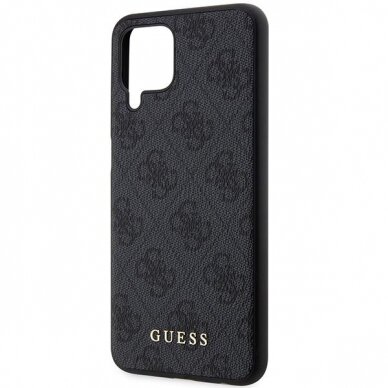 Dėklas Guess 4G Metal Gold Logo GUHCSM33G4GFGR Samsung Galaxy M33 5G M336 Pilkas 5