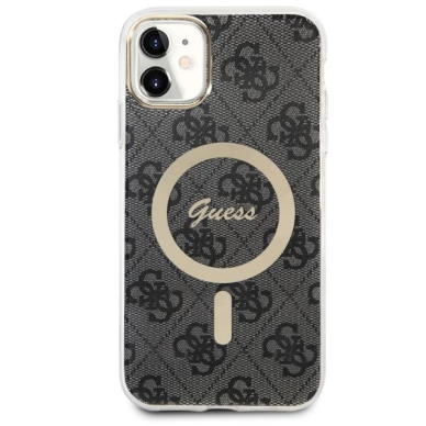 Dėklas Guess 4G MagSafe GUHMN61H4STK iPhone 11 Juodas 1