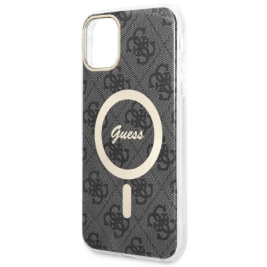 Dėklas Guess 4G MagSafe GUHMN61H4STK iPhone 11 Juodas 4