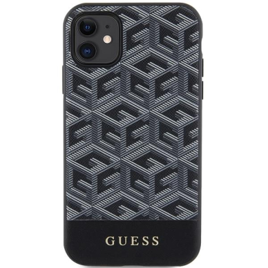 Dėklas Guess GCube Stripes MagSafe GUHMN61HGCFSEK iPhone 11 / Xr Juodas 2