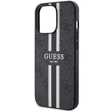 Dėklas Guess 4G Printed Stripes MagSafe GUHMP13LP4RPSK iPhone 13 Pro / 13 Juodas 5