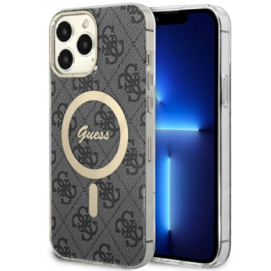 Dėklas Guess 4G MagSafe GUHMP13XH4STK iPhone 13 Pro Max Juodas