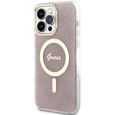 Dėklas Guess 4G MagSafe GUHMP13XH4STP iPhone 13 Pro Max Rožinis 1