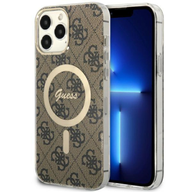 Dėklas Guess 4G MagSafe GUHMP13XH4STW iPhone 13 Pro Max Rudas