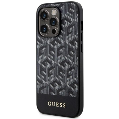 Dėklas Guess GCube Stripes MagSafe GUHMP14LHGCFSEK iPhone 14 Pro Juodas 1