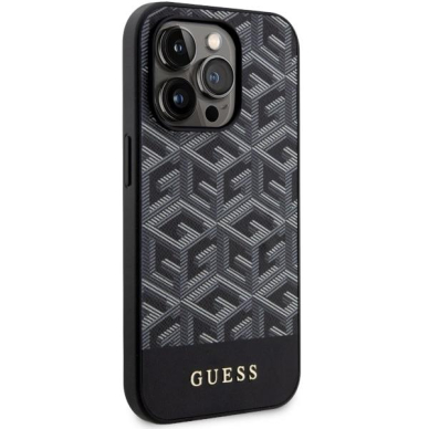 Dėklas Guess GCube Stripes MagSafe GUHMP14LHGCFSEK iPhone 14 Pro Juodas 3