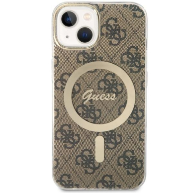 Dėklas Guess 4G MagSafe GUHMP14MH4STW iPhone 14 Plus Rudas 1