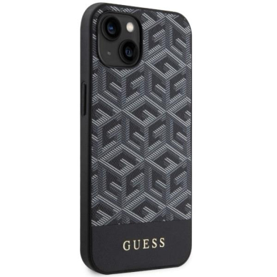 Dėklas Guess GCube Stripes MagSafe GUHMP14MHGCFSEK iPhone 14 Plus Juodas 3