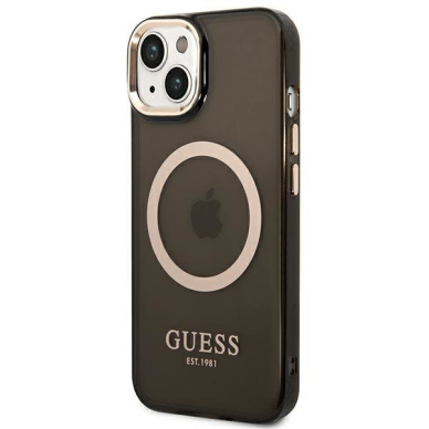 Dėklas Guess Translucent MagSafe GUHMP14MHTCMK iPhone 14 Plus Juodas 1