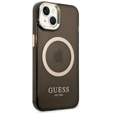 Dėklas Guess Translucent MagSafe GUHMP14MHTCMK iPhone 14 Plus Juodas 3