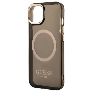 Dėklas Guess Translucent MagSafe GUHMP14MHTCMK iPhone 14 Plus Juodas 5