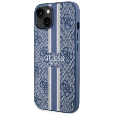 Dėklas Guess 4G Printed Stripes MagSafe GUHMP14MP4RPSB iPhone 14 Plus Mėlynas 1