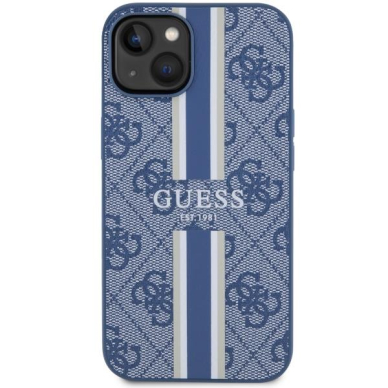 Dėklas Guess 4G Printed Stripes MagSafe GUHMP14MP4RPSB iPhone 14 Plus Mėlynas 2