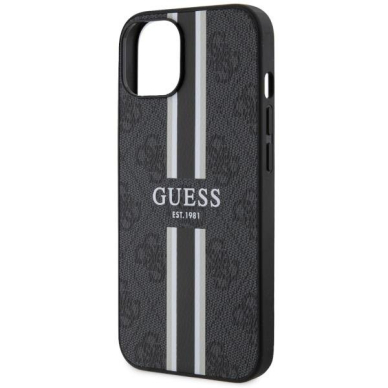 Dėklas Guess 4G Printed Stripes MagSafe GUHMP14MP4RPSK iPhone 14 Plus Juodas 5