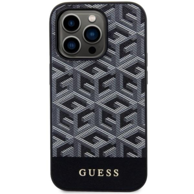 Dėklas Guess GCube Stripes MagSafe GUHMP14XHGCFSEK iPhone 14 Pro Max Juodas 2