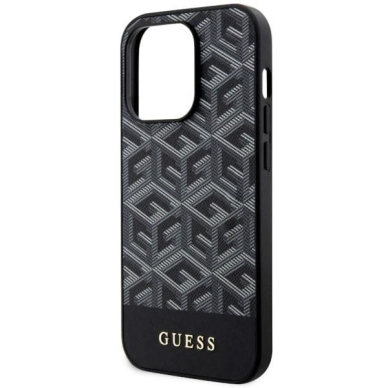 Dėklas Guess GCube Stripes MagSafe GUHMP14XHGCFSEK iPhone 14 Pro Max Juodas 5