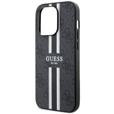 Dėklas Guess 4G Printed Stripes MagSafe GUHMP14XP4RPSK iPhone 14 Pro Max Juodas 5