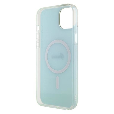 Originalus dėklas Guess GUHMP15MHITSQ iPhone 15 Plus 6.7  turquoise/turquoise hardcase IML Iridescent MagSafe 6