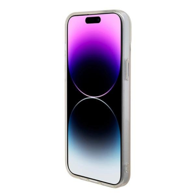 Originalus dėklas Guess GUHMP15SHITSP iPhone 15 6.1  rožinis/rožinis hardcase IML Iridescent MagSafe 4