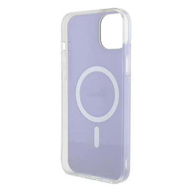 Originalus Guess dėklas GUHMP15SHITSU iPhone 15 6.1 Violetinis/Violetinis hardcase IML Iridescent MagSafe 6