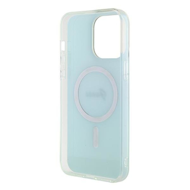 Originalus dėklas Guess GUHMP15XHITSQ iPhone 15 Pro Max turquoise/turquoise hardcase IML Iridescent MagSafe 6