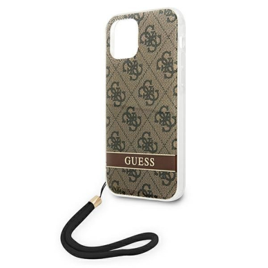 Dėklas Guess Print Strap GUOHCP12MH4STW iPhone 12/12 Pro Rudas 5