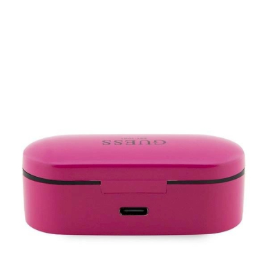 Guess GUTWST31EM TWS bluetooth ausinės + magenta docking station 2