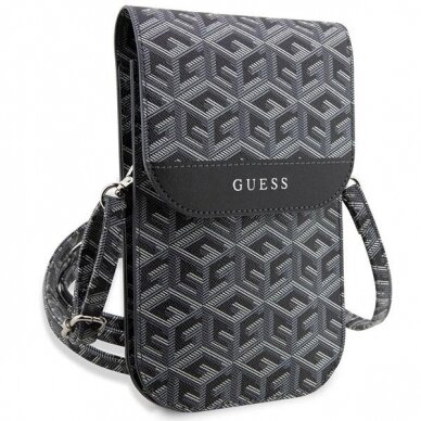 Dėklas Guess Handbag GUWBHGCFSEK Juodas/Juodas GCube Stripe 2