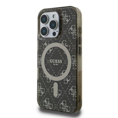 Dėklas Guess IML 4G Background MagSafe  iPhone 16 Pro Max - Rudas 1