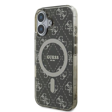 Dėklas Guess IML 4G Background MagSafe iPhone 16  - Rudas 1