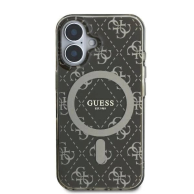 Dėklas Guess IML 4G Background MagSafe iPhone 16  - Rudas 2