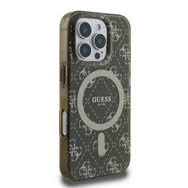 Dėklas Guess IML 4G Background MagSafe iPhone 16 Pro  - Rudas 3