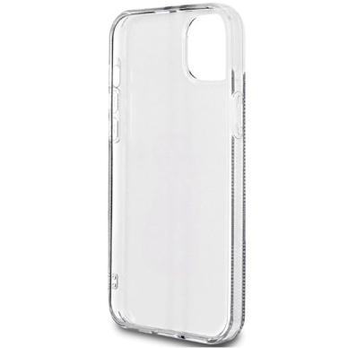 Originalus Guess dėklas IML 4G Auksinis StripeiPhone 15 Plus / 14 Plus - Juodas 6