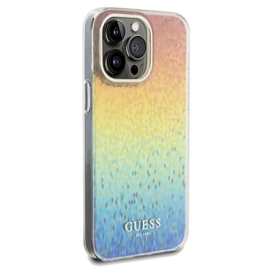 Originalus Guess dėklas IML Faceted Mirror Disco IridescentiPhone 13 Pro Max - Įvariaspalvis 3