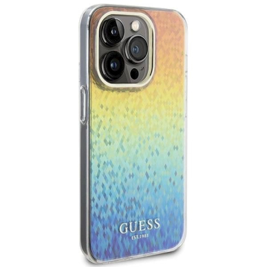 Originalus Guess dėklas IML Faceted Mirror Disco IridescentiPhone 14 Pro Max - Įvariaspalvis 3