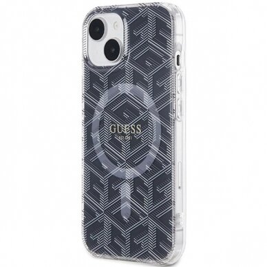 Originalus Guess dėklas IML GCube MagSafeiPhone 15 Plus / 14 Plus - Juodas 1