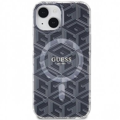 Originalus Guess dėklas IML GCube MagSafeiPhone 15 Plus / 14 Plus - Juodas 2