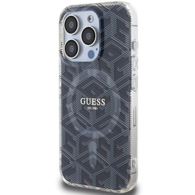 Originalus Guess dėklas IML GCube MagSafeiPhone 15 Pro - Juodas 1