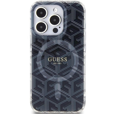 Originalus Guess dėklas IML GCube MagSafeiPhone 15 Pro - Juodas 2