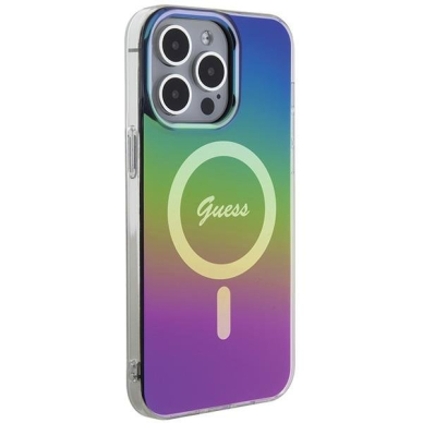 Dėklas Guess IML Iridescent MagSafe   iPhone 15 Pro - Juodas 3